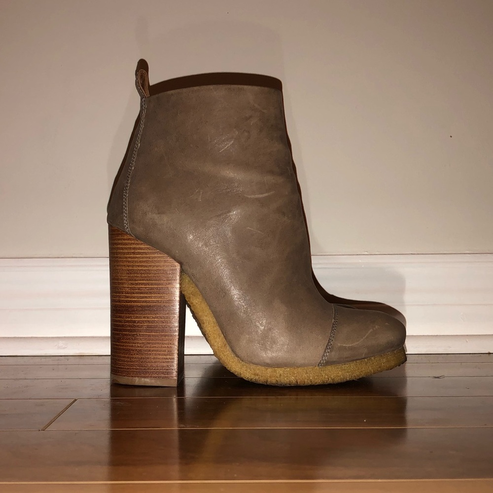 All Saints Brown Ankle Boots